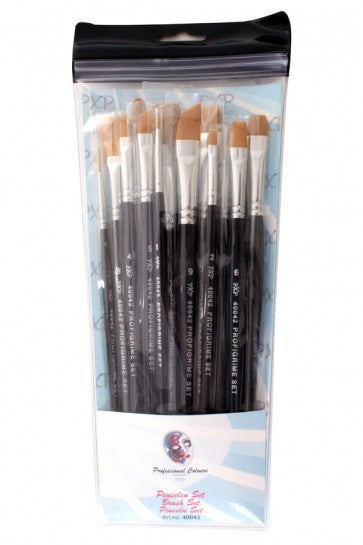 PXP Face Paint - Professional Colors Brush Set - 15 pc