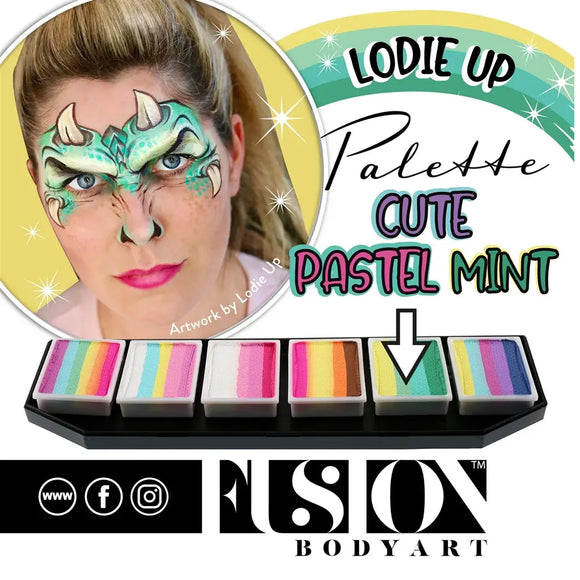 Fusion Body Art - Lodie Up Cute Pastel Rainbow Palette Fusion Body Art
