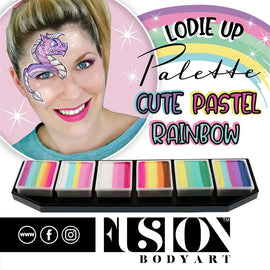 Fusion Body Art - Lodie Up Cute Pastel Rainbow Palette Fusion Body Art