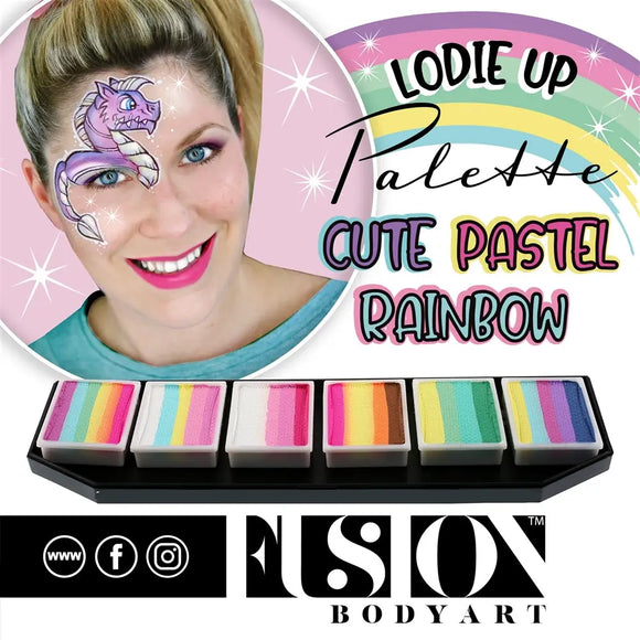 Fusion Body Art - Lodie Up Cute Pastel Rainbow Palette Fusion Body Art