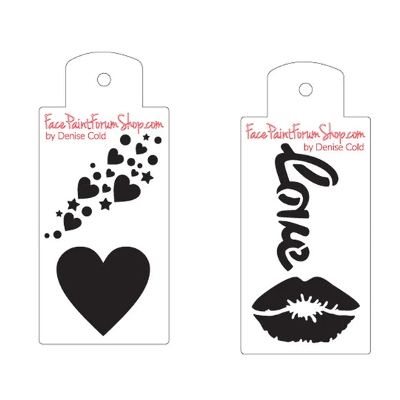 Boost Stencil Set - Love & Kisses Boost Stencils
