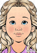 Sparkling Faces Practice Board by Svetlana Keller - Sophia Sparkling Faces