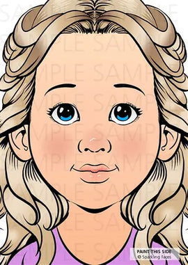 Sparkling Faces Practice Board by Svetlana Keller - Sophia Sparkling Faces