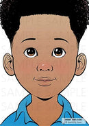 Sparkling Faces Practice Board by Svetlana Keller - Kevin Sparkling Faces