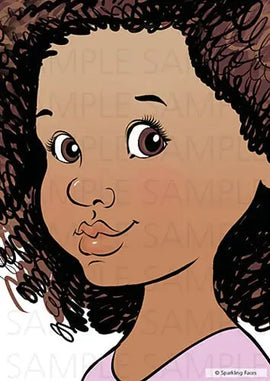 Sparkling Faces Practice Board by Svetlana Keller - Isabelle Sparkling Faces