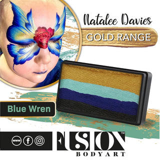 Fusion Body Art - 1 Stroke - Blue Wren