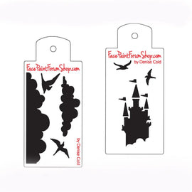 Boost Stencil Set - Castle, Birds & Clouds Boost Stencils
