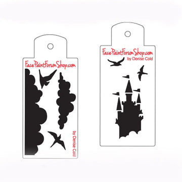 Boost Stencil Set - Castle, Birds & Clouds Boost Stencils