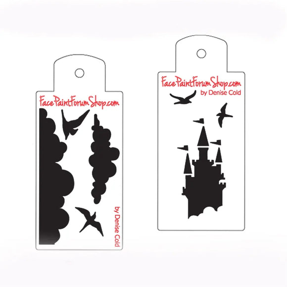 Boost Stencil Set - Castle, Birds & Clouds Boost Stencils