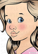 Sparkling Faces Practice Board by Svetlana Keller - Mia Sparkling Faces
