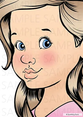 Sparkling Faces Practice Board by Svetlana Keller - Mia Sparkling Faces