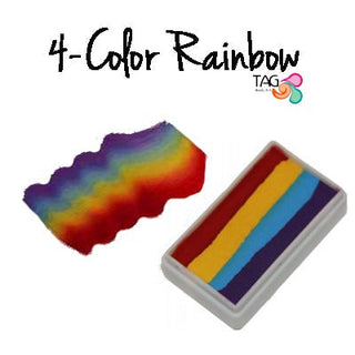 TAG Face Paint - 1 Stroke - 4 Color Rainbow