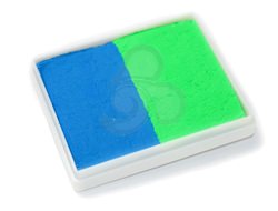 TAG Face Paint - Split Cake - Neon Blue/Neon Green - 50 grams