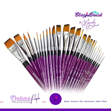 Blazin Brush - DELUXE Purple Collection (27 brushes) Blazin Brush