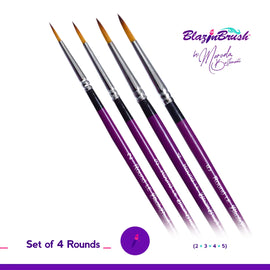 Blazin Brush - Set of 4 Rounds - LE Blazin Brush
