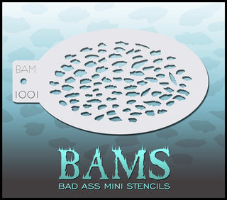 Bad Ass Mini Stencil - 1001 Leopard Spots Stencil
