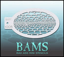Bad Ass Mini Stencil - 1005 Snake Skin Stencil Bad Ass Stencils