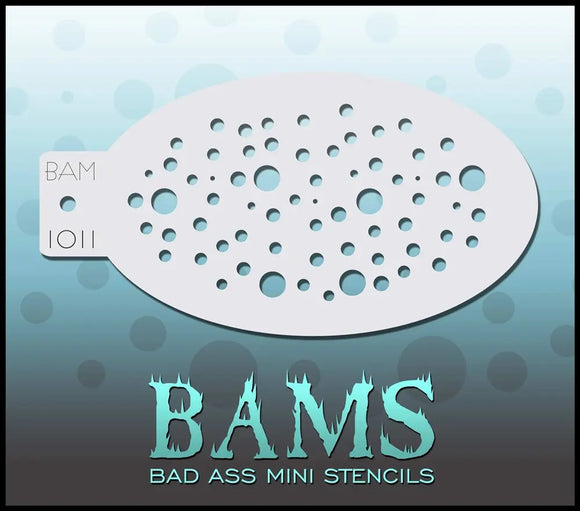 Bad Ass Mini Stencil - 1011 Dots Stencil Bad Ass Stencils