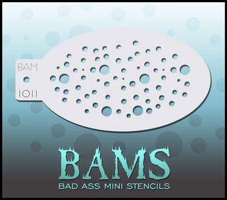 Bad Ass Mini Stencil - 1011 Dots Stencil