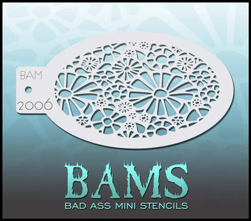 Bad Ass Mini Stencil - 2006 Daisy Stencil Bad Ass Stencils