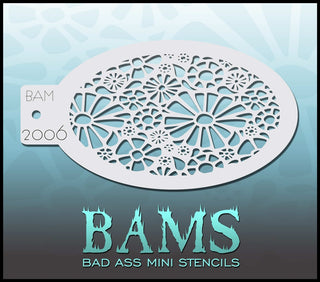 Bad Ass Mini Stencil - 2006 Daisy Stencil