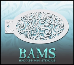 Bad Ass Mini Stencil - 2012 Paisley Stencil