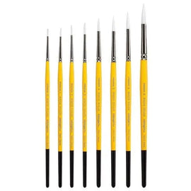 KingArt Face Paint Brush - 7950 Gold Grip - Brush Set Kingart