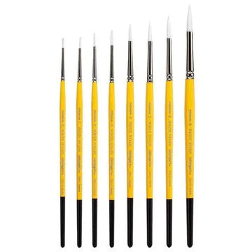KingArt Face Paint Brush - 7950 Gold Grip - Brush Set Kingart