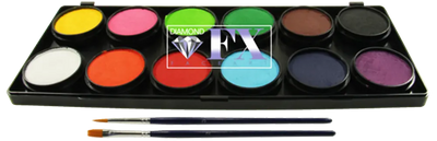Diamond FX Face Paint - 12 Colors Palette Diamond FX