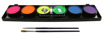 Diamond FX Face Paint - 6 Color Neon Palette Diamond FX