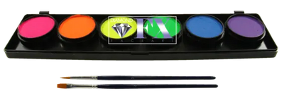 Diamond FX Face Paint - 6 Color Neon Palette Diamond FX