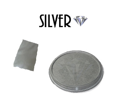 Diamond FX Face Paint - Metallic Silver - 30 grams