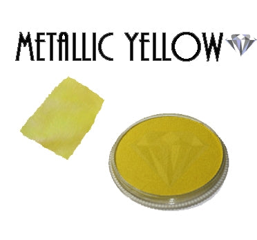 Diamond FX Face Paint - Metallic Yellow - 30 grams