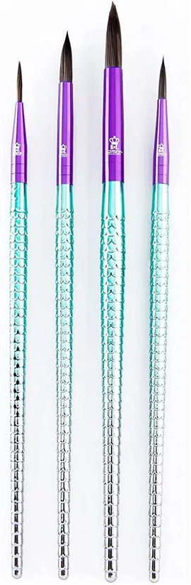 Royal - Mythos Mermaid Round Brush Set - 4pc Royal