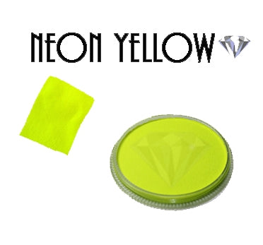 Diamond FX Face Paint - Neon Yellow - 30 grams