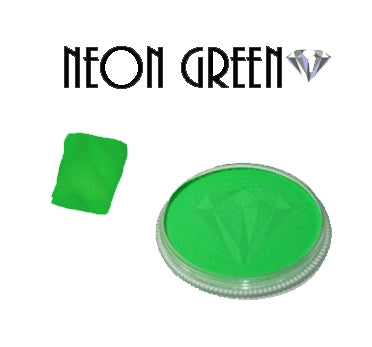 Diamond FX Face Paint - Neon Green - 30 grams