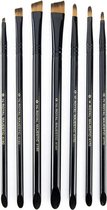Royal - Majestic Filbert and Angular Brush Set - 7-pc Royal
