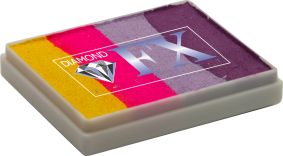 TESTER - Diamond FX Face Paint - Split Cake - Flower Heather - 50 grams