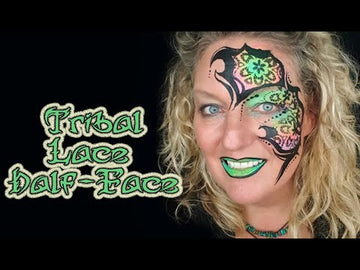 Face Paint Stencil Lace - Bad Ass Mini Stencil - BAM 1420 - 0