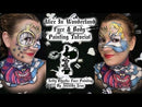 Face Paint Stencil Hearts and Swirls - Bad Ass Mini Stencil - BAM 1035-3